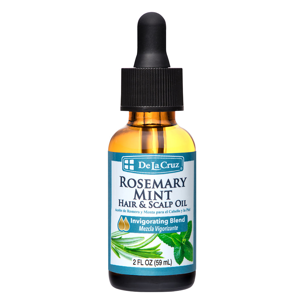 De La Cruz Rosemary Mint Scalp Oil Skin Care Formula 2 Oz