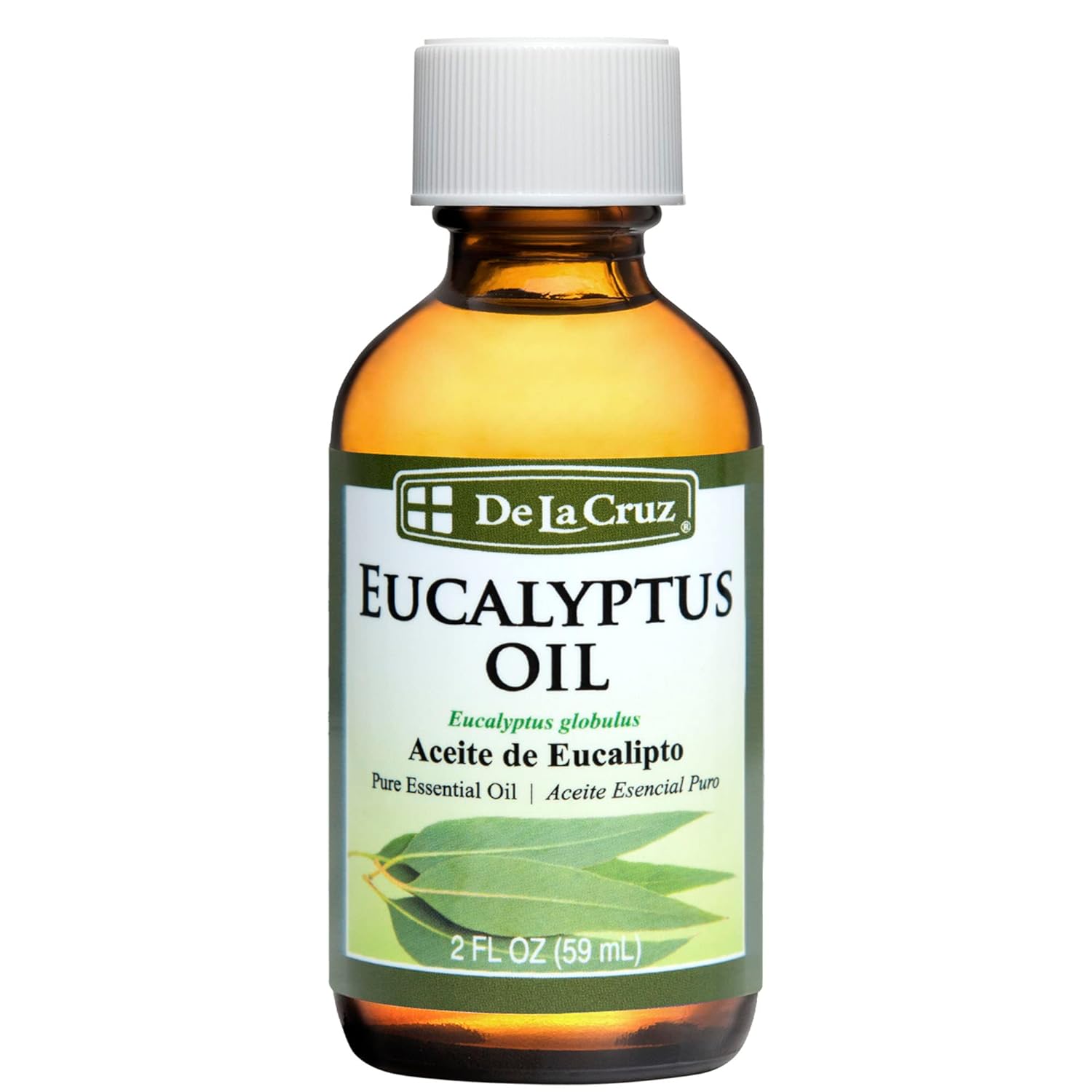 De La Cruz Eucalyptus Pure Essential Skin Care Oil Formula 2 Oz