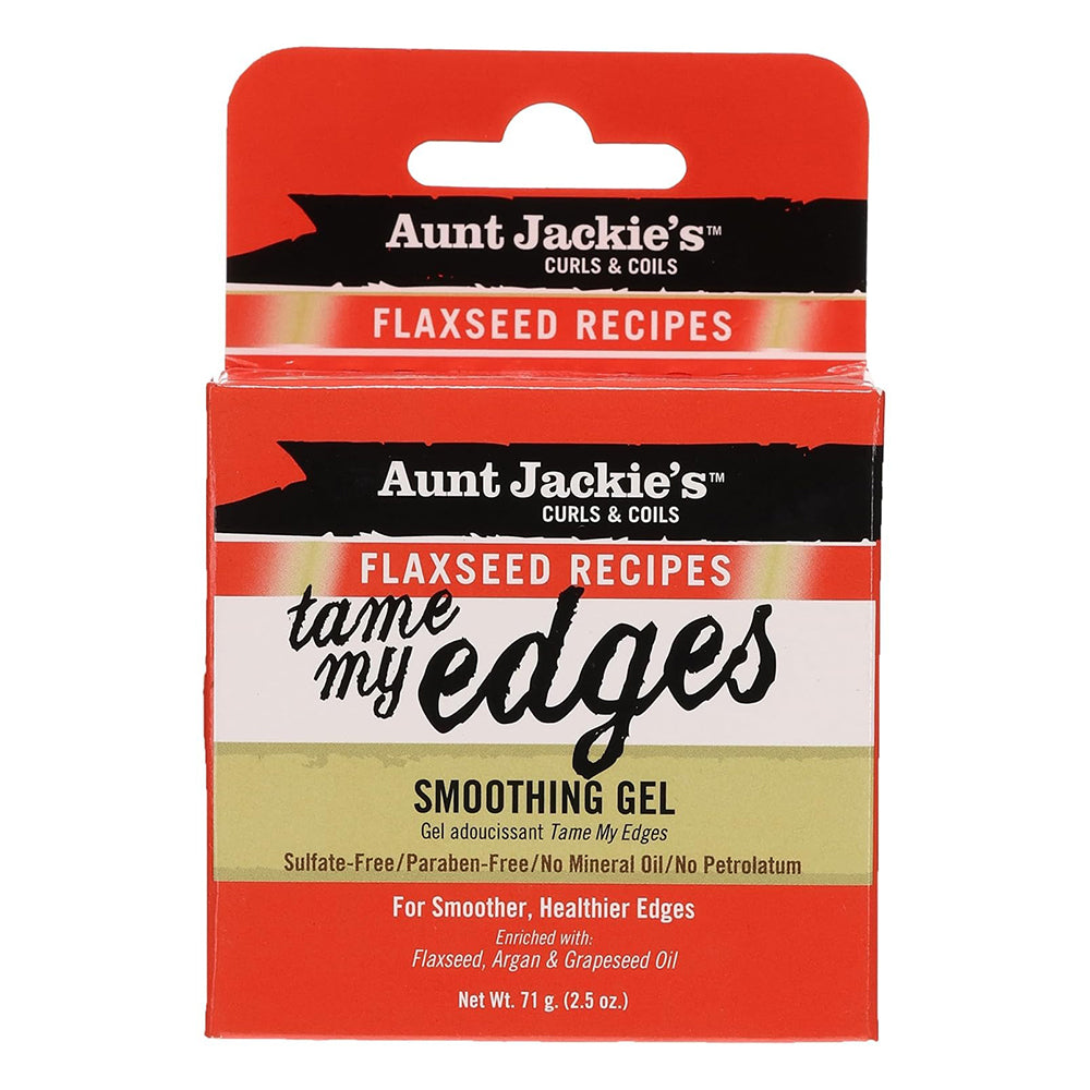 Aunt Jackie's Flax Tame My Edges Gel Hair Care Formula 2.5 Oz