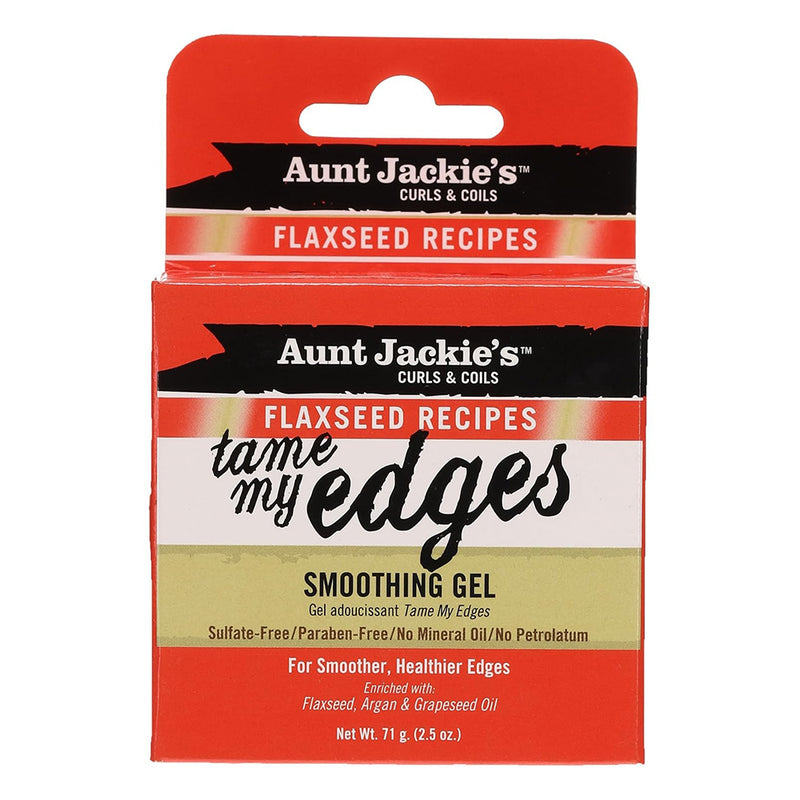 Aunt Jackie's Flax Tame My Edges Gel Hair Care Formula 2.5 Oz