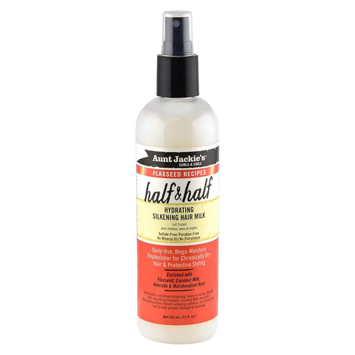 Aunt Jackie's Flax Half Half Hair Milk Hair Care Formula 12 Oz