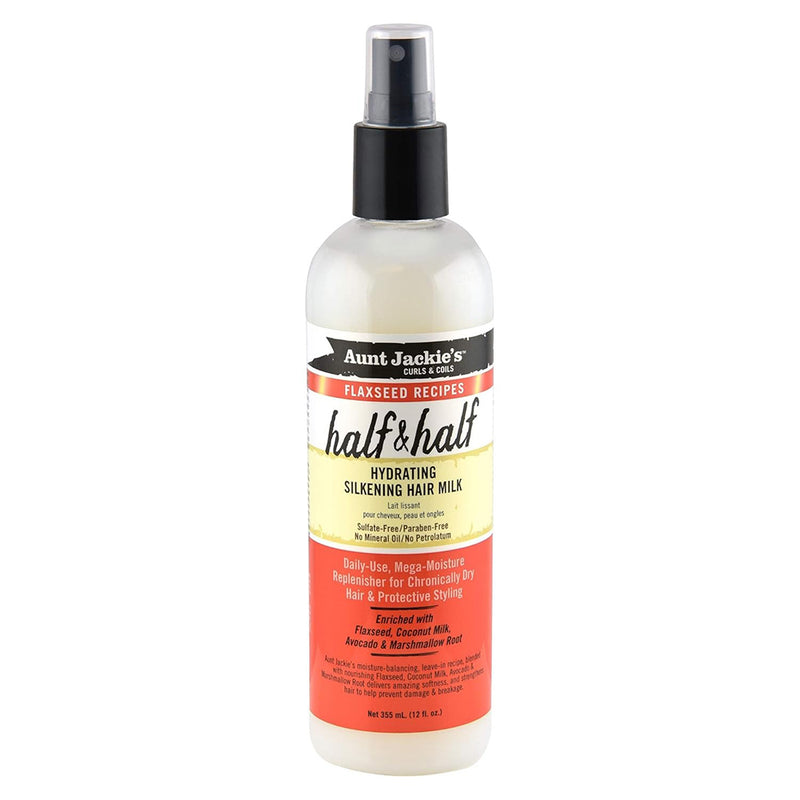 Aunt Jackie's Flax Half Half Hair Milk Hair Care Formula 12 Oz