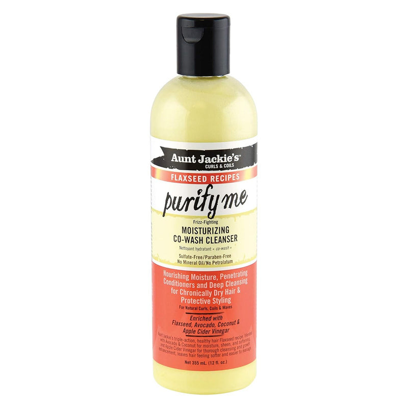 Aunt Jackie's Flax Purify Me Co Wash Hair Care Formula 12 Oz