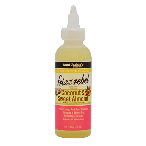Aunt Jackie's Frizz Rebel Cocoa Almond Hair Care Formula 4 Oz