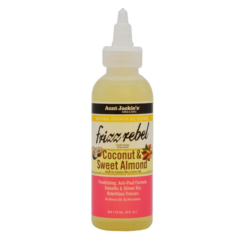 Aunt Jackie's Frizz Rebel Cocoa Almond Hair Care Formula 4 Oz
