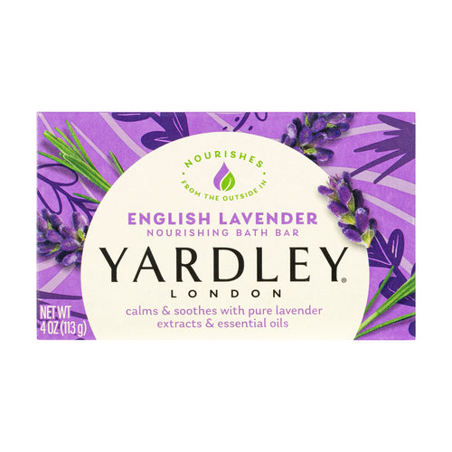 Yardley London Naturally Moisturizing Bath Bar English Lavender 4 Oz