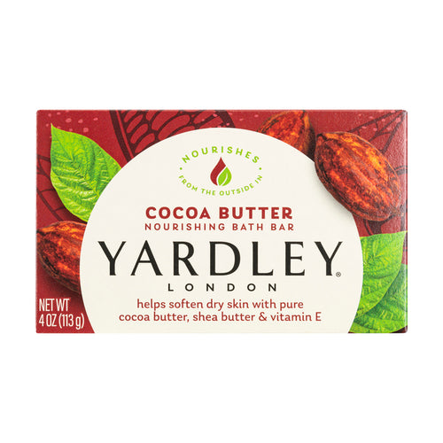 Yardley London Moisturizing Bath Bar Cocoa Butter 4 Oz