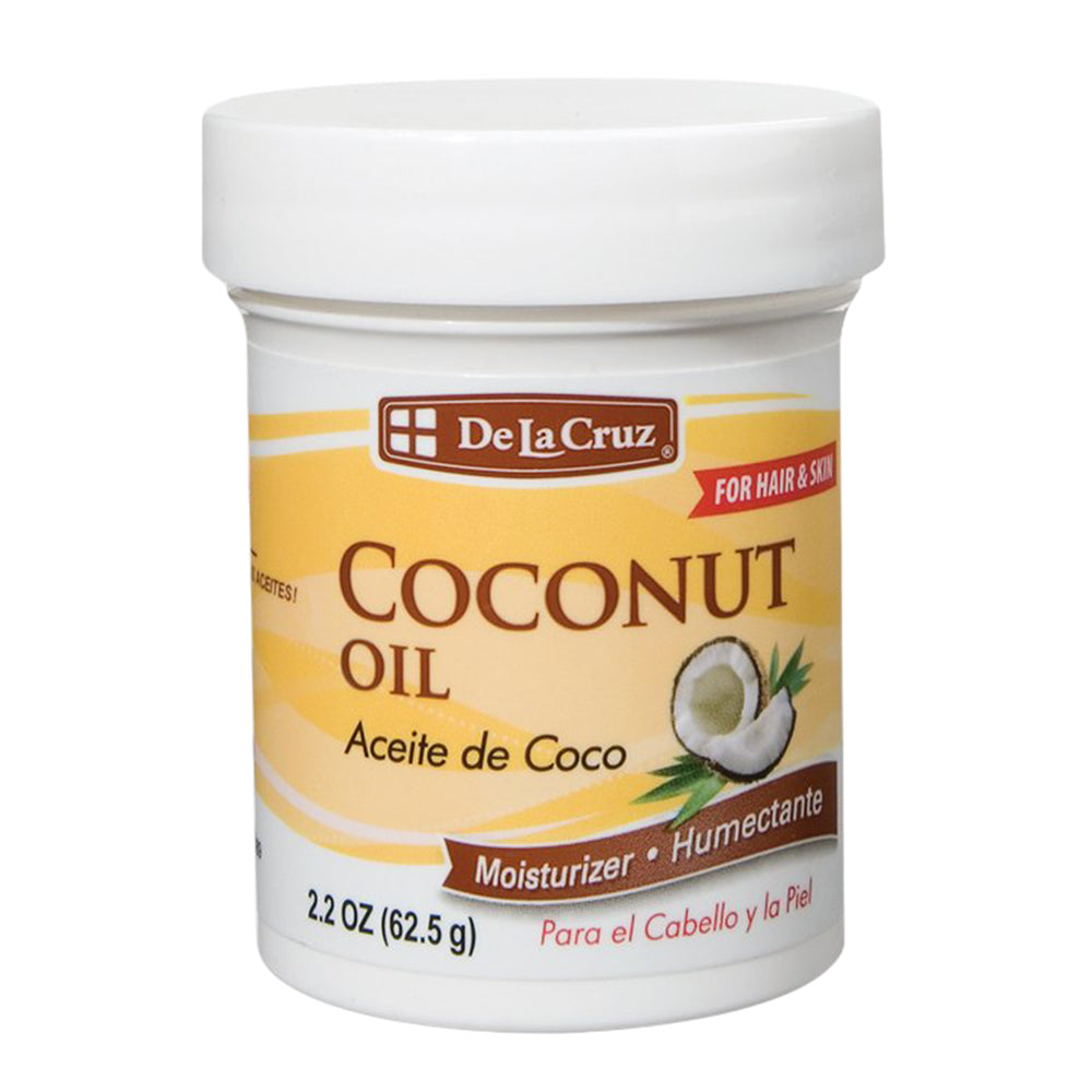 De La Cruz Coconut Oil Jar Skin Care Formula 2.2 Oz