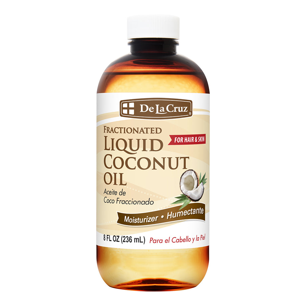 De La Cruz Coconut Oil Fractionated Skin Care Formula 8 Oz