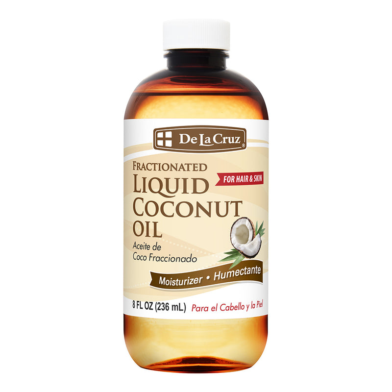 De La Cruz Coconut Oil Fractionated Skin Care Formula 8 Oz