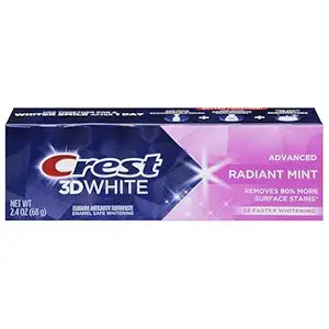 Crest 3D White Radiant Mint Toothpaste 2.4 Oz