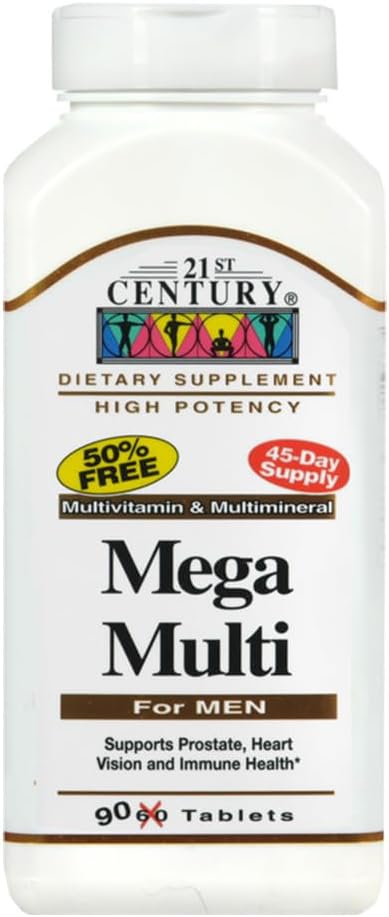 21st Century Mega Multi For Men Tablets 90 EA