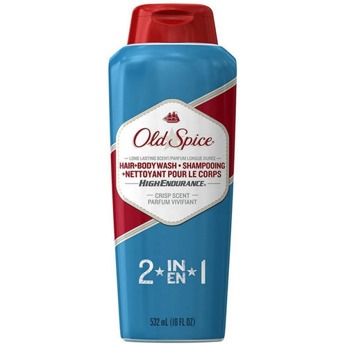 Old Spice High Endurance 2 in 1 Hair & Body Wash Crisp 18 OZ