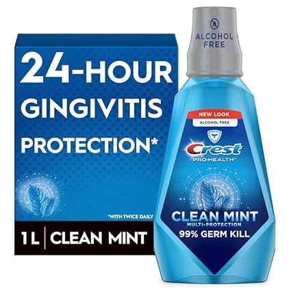 Crest Pro-Health Multi-Protection Cpc Antigingivitis/Antiplaque Oral Rinse Clean Mint 1000 Ml