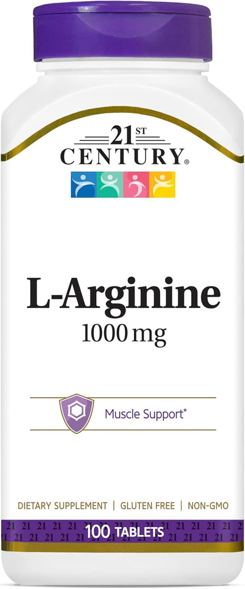 21St Century L-Arginine 1000 Mg Tablets 100 Ea