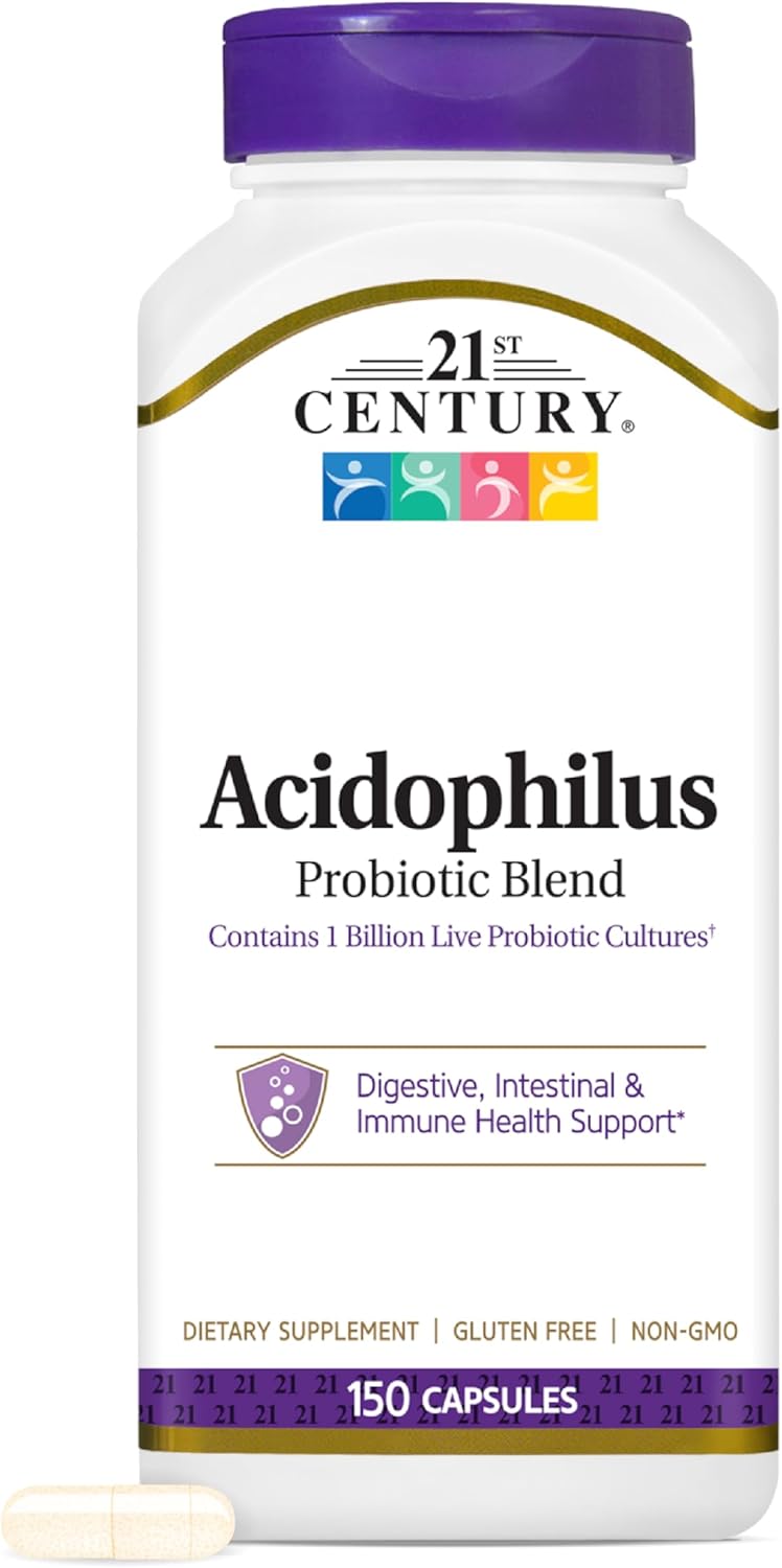 21St Century Acidophilus Probiotic Blend Capsules 150 Ea