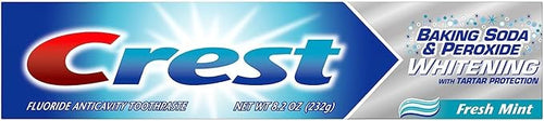 Crest Baking Soda & Peroxide Whitening Fluoride Anticavity Toothpaste Fresh Mint 8.2 OZ