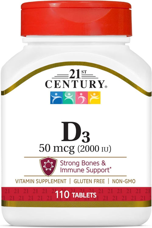 21st Century D3 50 mcg (2000 IU) Tablets 110 EA