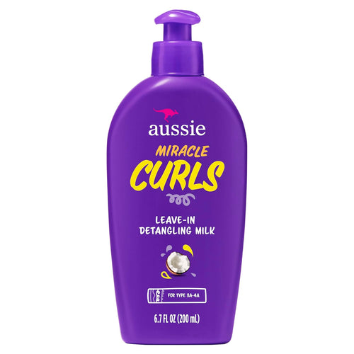 Aussie Miracle Curls Leave-In Detangling Milk Treatment, 6.7 oz