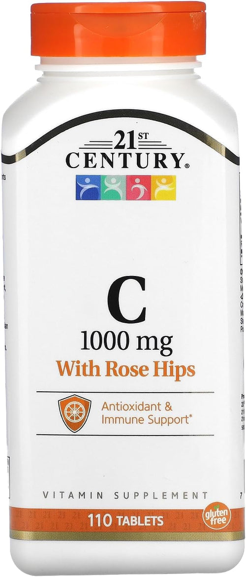 21st Century Natural C 1000mg With Rose Hips Tablets 110ct