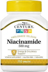 21st Century Niacinamide 500 mg Prolonged Release Tablets 110 EA