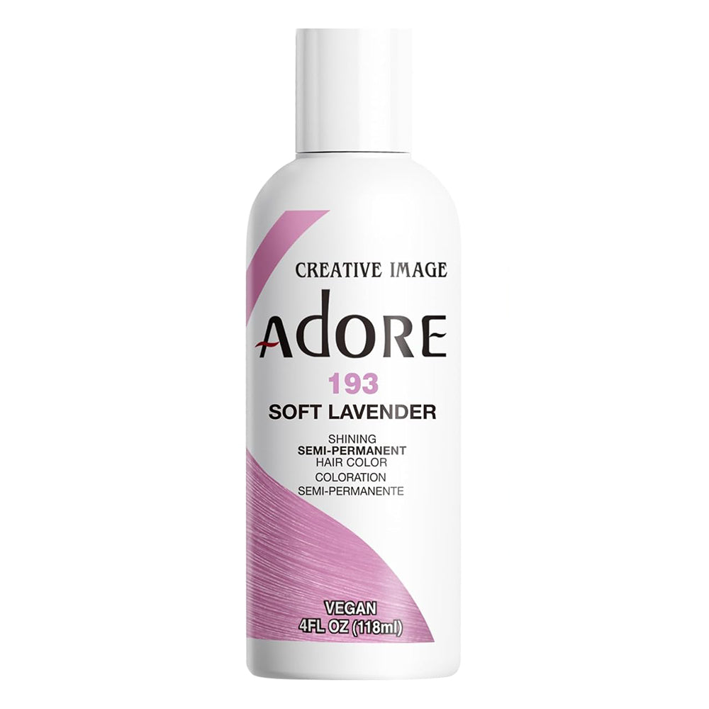 Adore Semi Permanent Hair Color 193 Soft Lavender Hair Care Formula 4 Oz