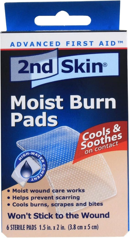 2Nd Skin Moist Burn Pads 6 Ea