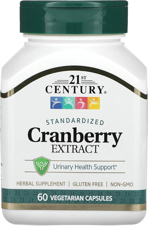 21St Century Standardized Cranberry Extract Vegetarian Capsules 60 Ea