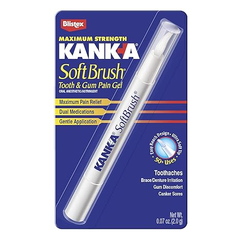 Kank-A Soft Brush Tooth And Gum Pain Gel Maximum Strength 0.07 Oz