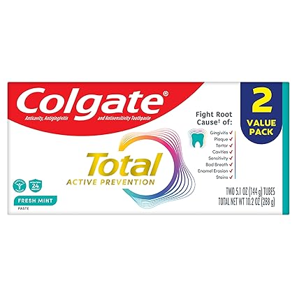 Colgate Total Mnt Strp T/P 2X5.12Oz Twpk