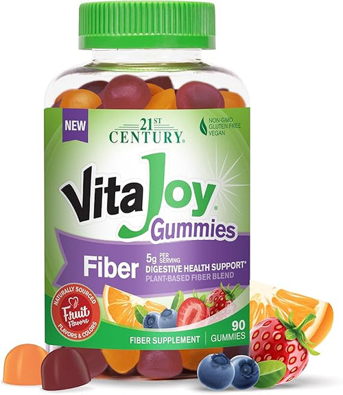 21St Century Vitajoy Fiber Organic Fruit Gummies 90Ct