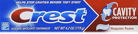 Crest Plus Cavity Protection Fluoride Anticavity Toothpaste Regular 4.2 OZ