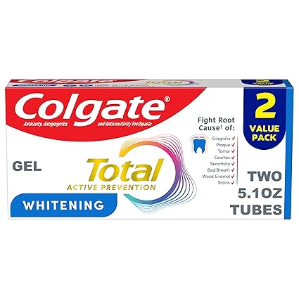 Colgate Total Whtng T/P Twn Pk 2X5.1Oz