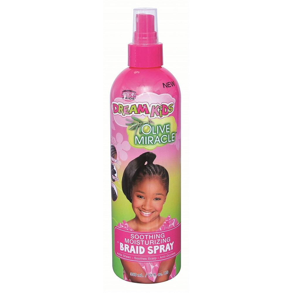African Pride Dream Kids Braid Spray Hair Care Formula 12 Oz