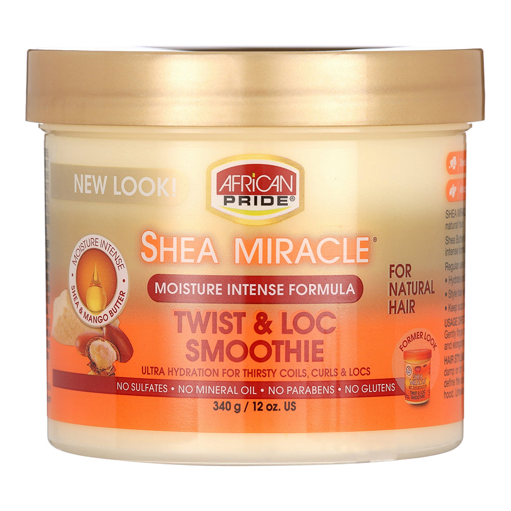 African Pride Shea Twist Loc Smooth Hair Care Formula 12 Oz