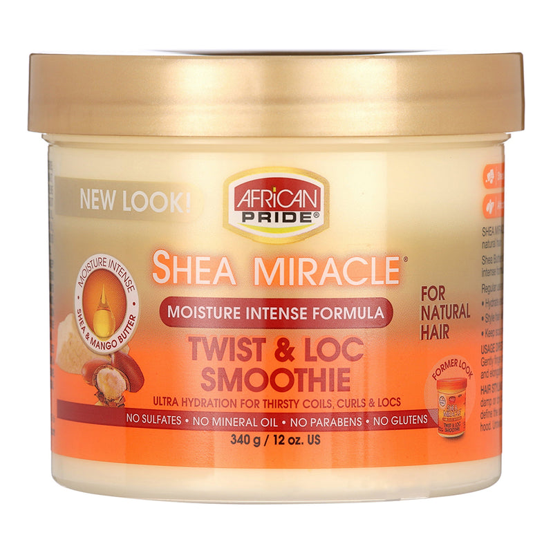 African Pride Shea Twist Loc Smooth Hair Care Formula 12 Oz