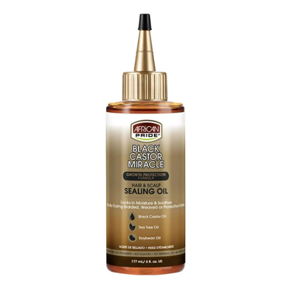 African Pride Black Castor Miracle Hair Scalp Oil Hair Care Formula 6 Oz