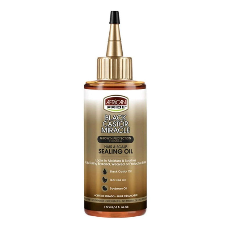 African Pride Black Castor Miracle Hair Scalp Oil Hair Care Formula 6 Oz
