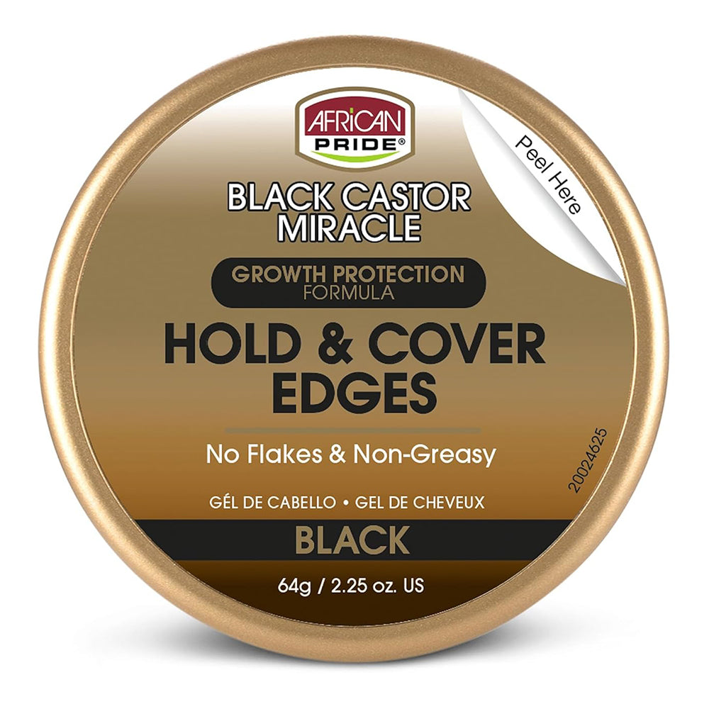 African Pride Black Castor Miracle Edge Hair Care Formula 2.25 Oz