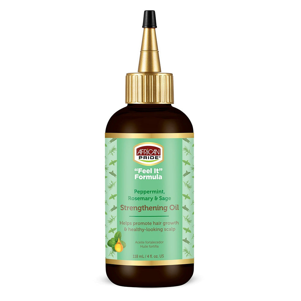 African Pride Feel It Strength Oil Hair Care Formula 4 Oz