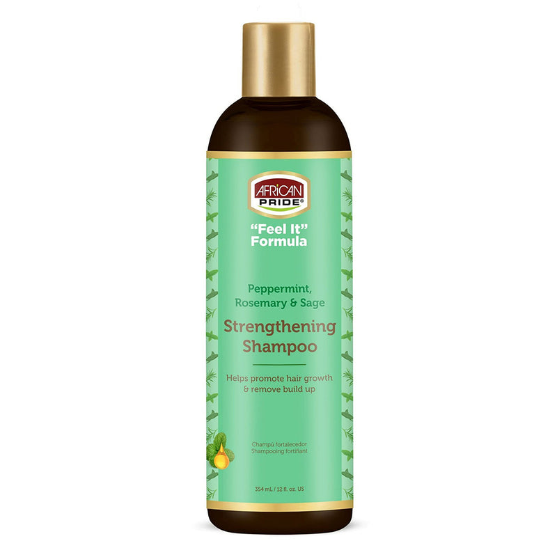 African Pride Feel It Strength Shampoo Hair Care Formula 12 Oz
