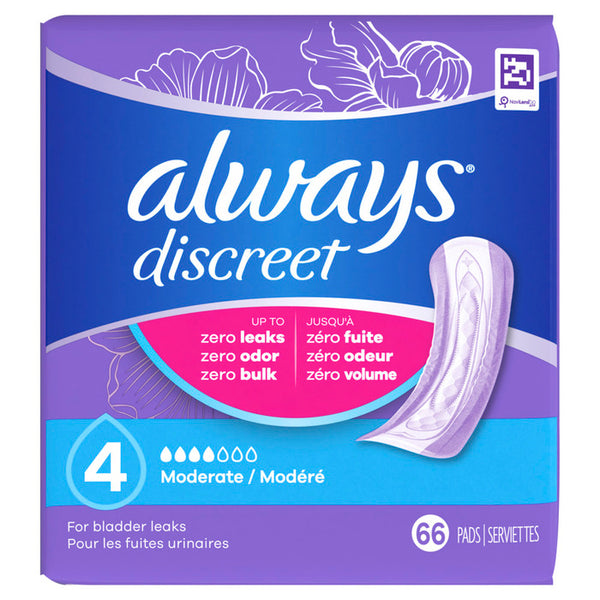Always Discreet Pads Moderate 66 EA