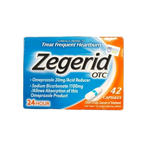 Zegerid Otc Acid Reducer Capsules 24 Hour 42 Ea