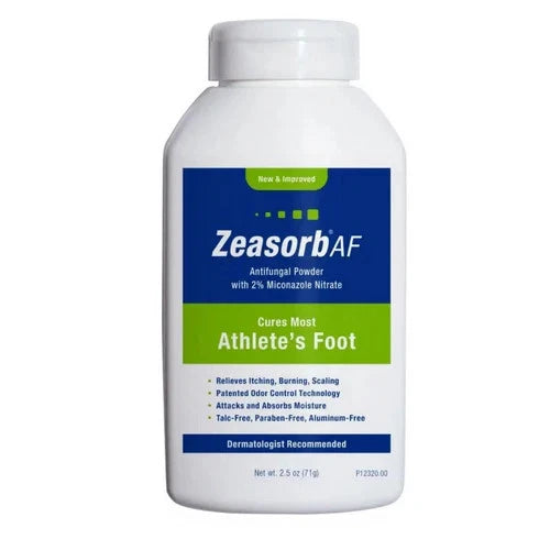 Zeasorb Af Athlete'S Foot Miconazole Nitrate 2% Antifungal Powder 2.5 Oz