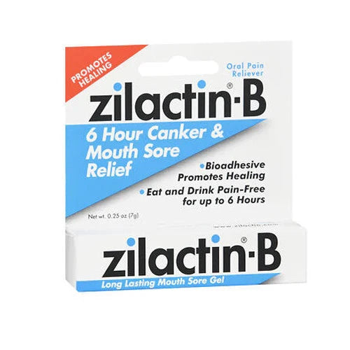 Zilactin-B Long Lasting Mouth Sore Gel 0.25 Oz